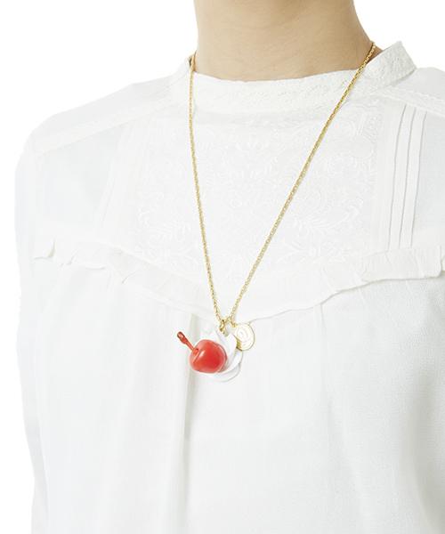 Cherry Whipped Cream Necklace【Japan Jewelry】