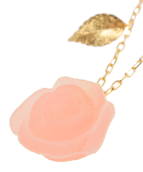 Strawberry Rose Pate de Fruit Necklace【Japan Jewelry】