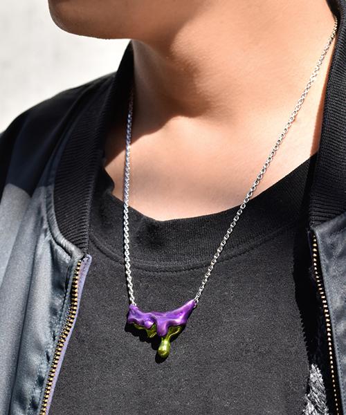 【EVANGELION×Q-pot. collaboration】Evangelion Unit-01 Melty Melt Necklace【Japan Jewelry】