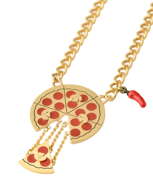 Melted Cheese Pepperoni Pizza Necklace【Japan Jewelry】