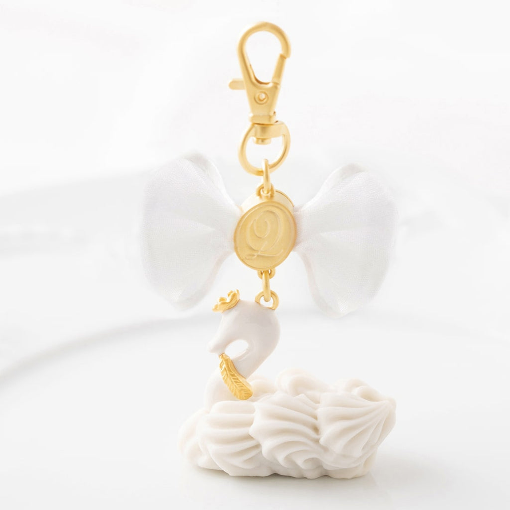 White Swan Cream Cake Bag Charm【Japan Jewelry】
