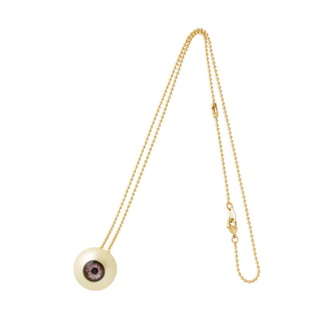 【Poppy Collaboration】Pink Eye Ball Necklace