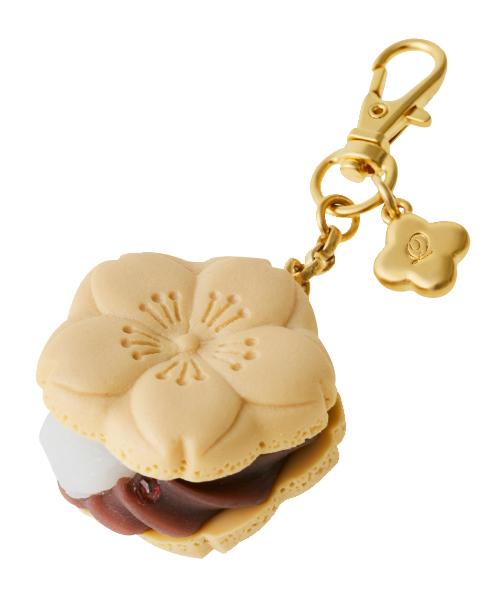 SAKURA Monaka Bag Charm (Beige)【Japan Jewelry】