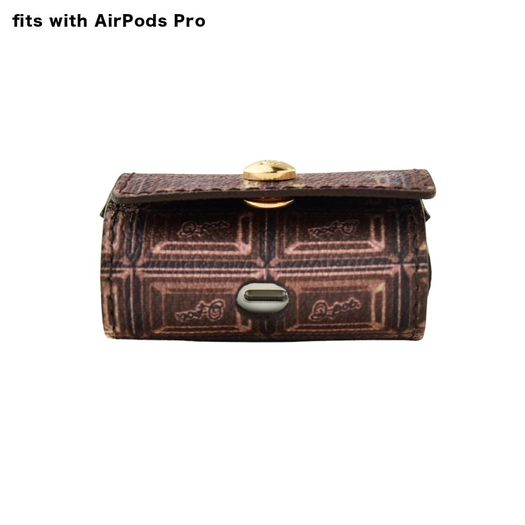 AirPods Pro/AirPods 3rd generation Leather Case (Bitter Chocolate)【Japan Jewelry】