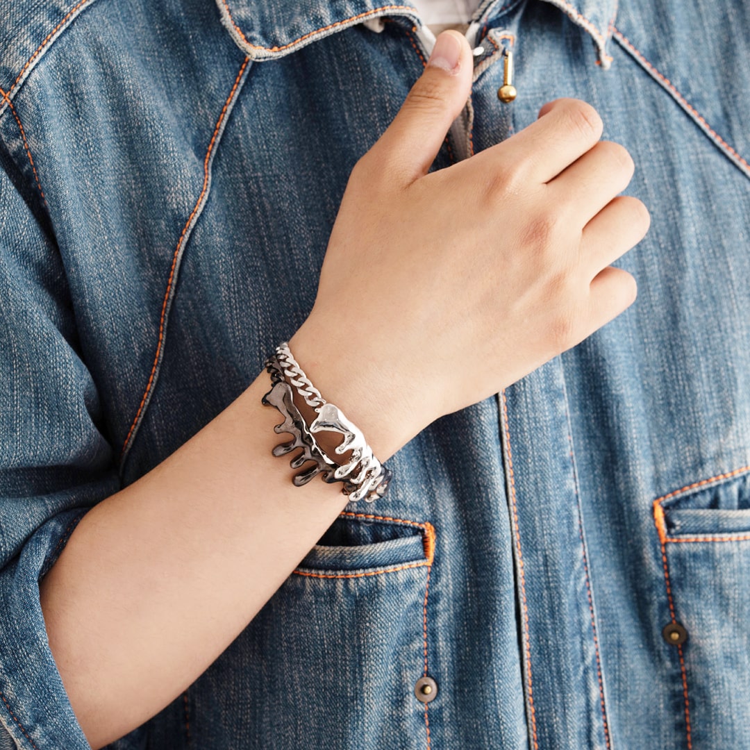 Melty Melt Bracelet (Silver)【Japan Jewelry】