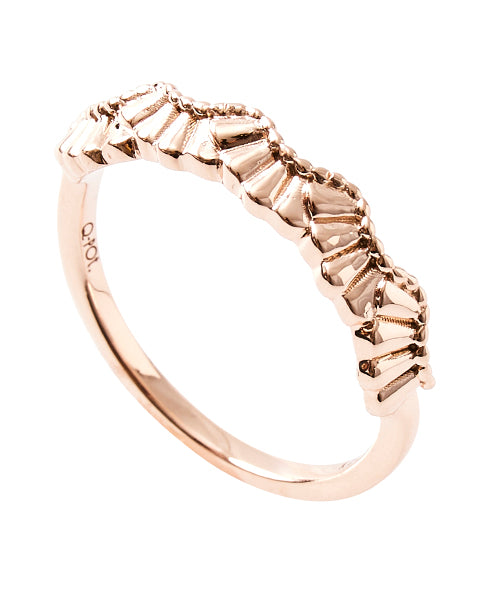 【10K Gold / Order Jewelry】Frilled Cream Ring【Japan Jewelry】