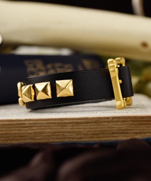 Rebone Leather Bracelet (Matt Gold)【Japan Jewelry】