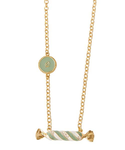 Stripe Candy Necklace (Green)【Japan Jewelry】
