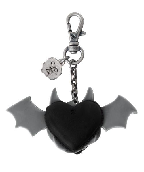 Devil Heart Black Sesame Macaron Bag Charm (Black)【Japan Jewelry】