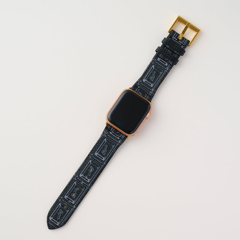 Black Chocolate Leather Band for Apple Watch【Japan Jewelry】