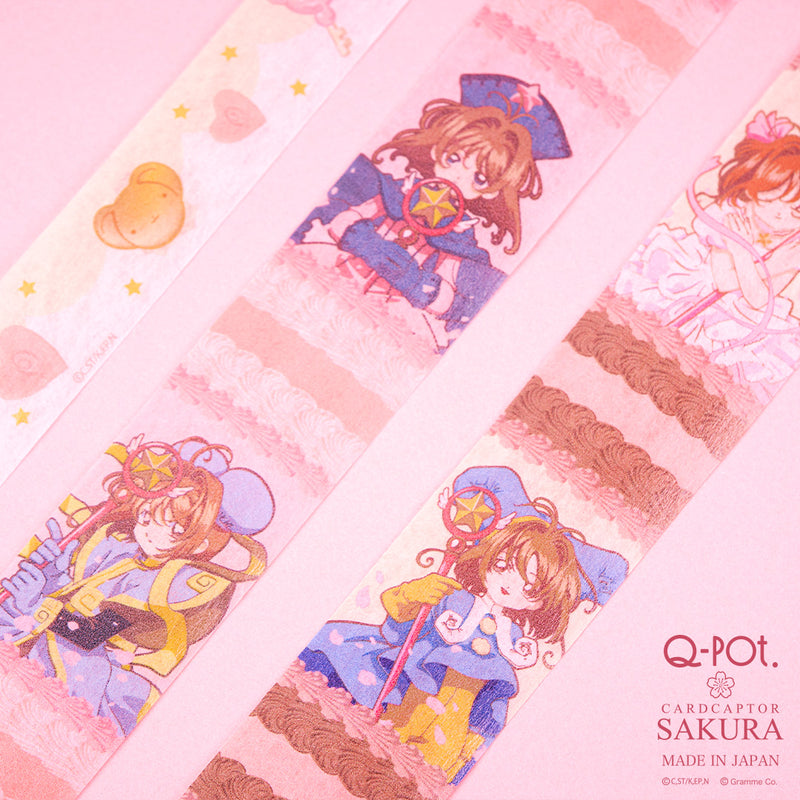 【Q-pot. × Cardcaptor Sakura Collaboration】Sakura’s Sweet Masking Tape Set B【Japan Jewelry】