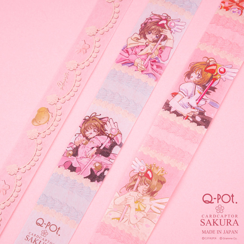 【Q-pot. × Cardcaptor Sakura Collaboration】Sakura’s Sweet Masking Tape Set A【Japan Jewelry】