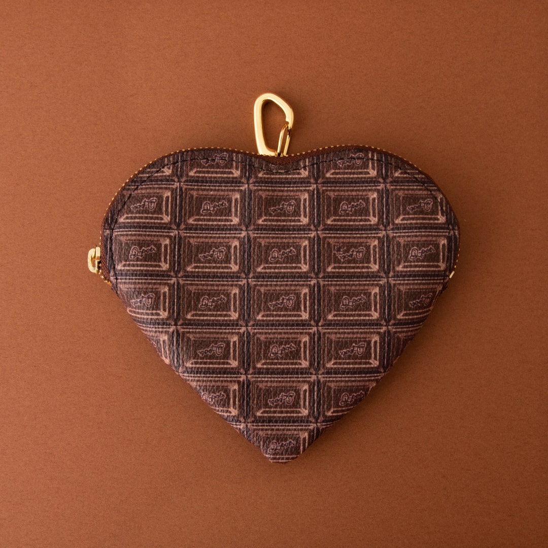 Bitter Chocolate Heart Coin Purse【Japan Jewelry】