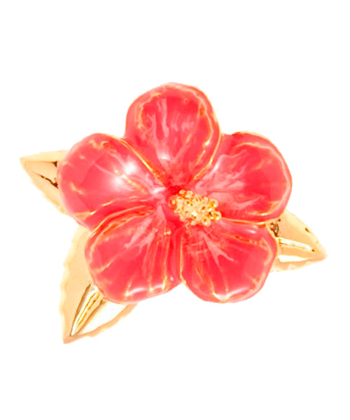 Hibiscus Charm (Red)【Japan Jewelry】
