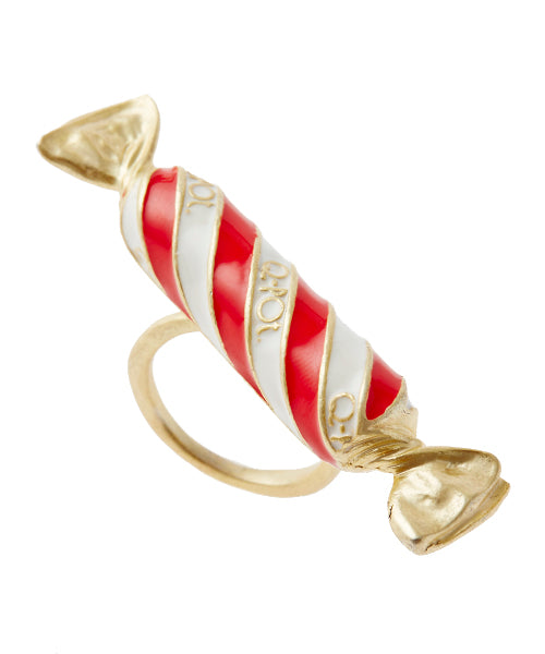 Stripe Candy Ring (Red)【Japan Jewelry】