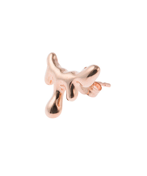 【10K-Pink Gold】Petit Melt Pierced Earring (1 Piece)