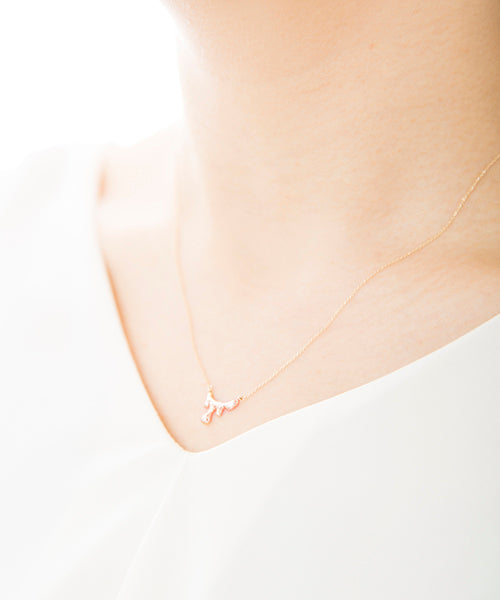 【10K Pink Gold】Petit Melt Necklace