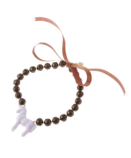 Chocolate Unicorn Necklace(Purple)【Japan Jewelry】