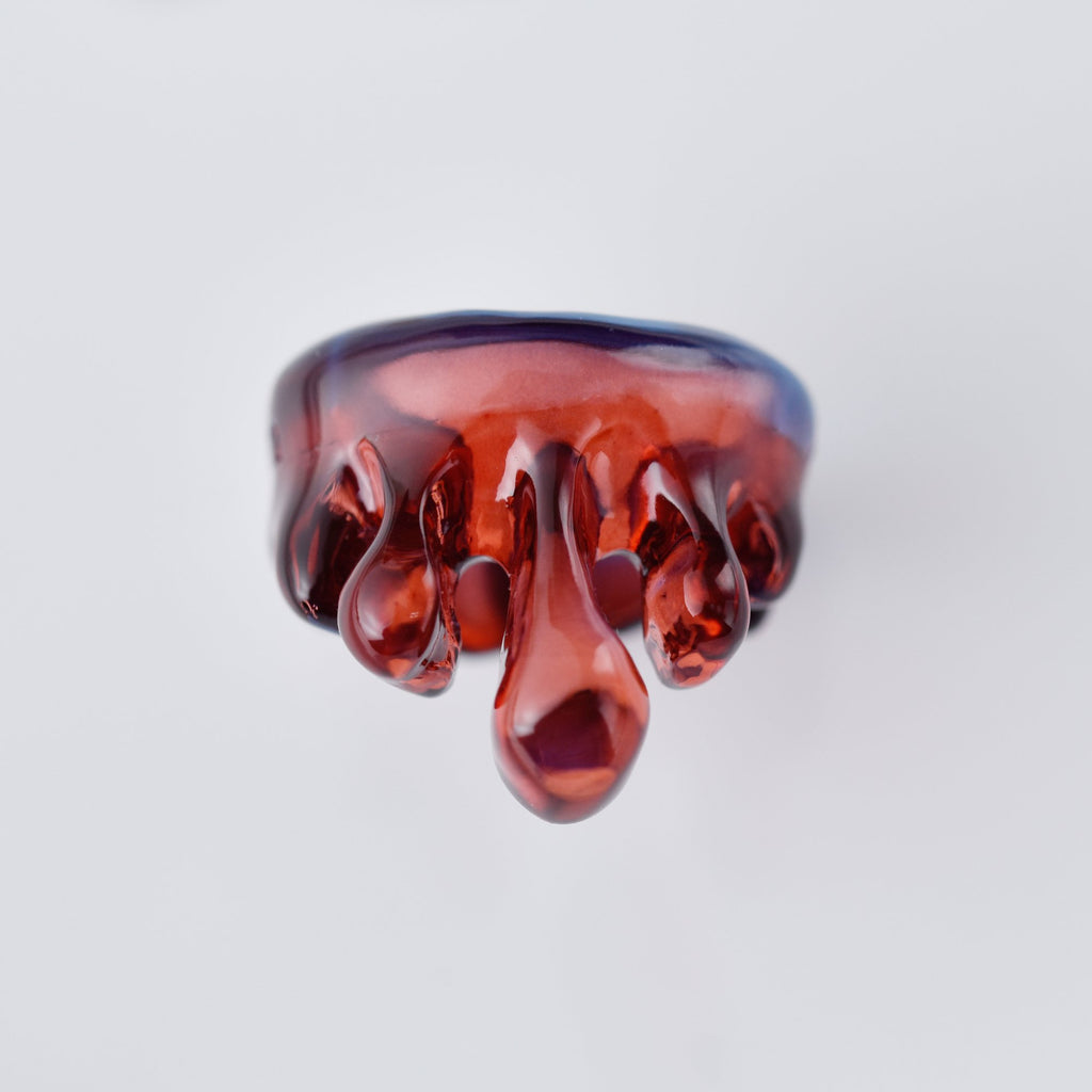 【EVANGELION×Q-pot. collaboration】Red Sea Blue Sea Melt Ring【Japan Jewelry】