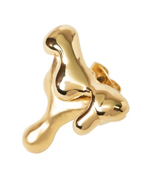 Melty Melt Pierced Earring (Gold / 1 Piece)【Japan Jewelry】