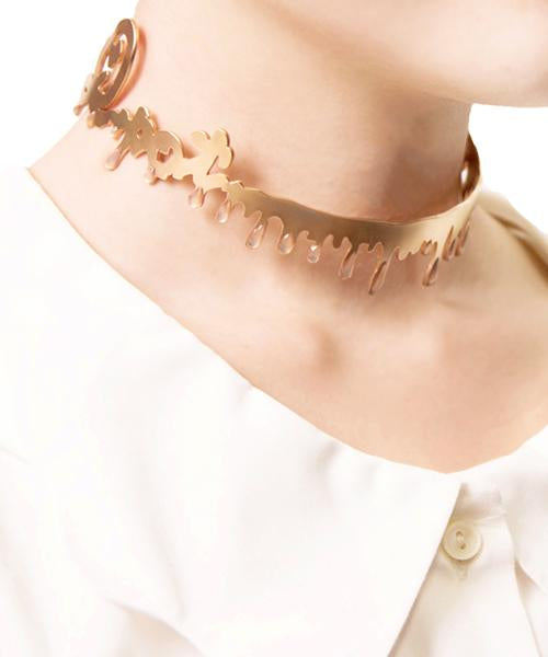 Melty Choker (Matt Pink Gold)【Japan Jewelry】