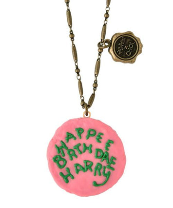 【Harry Potter × Q-pot. collaboration】HAPPEE BIRTHDAE HARRY CAKE Necklace【Japan Jewelry】
