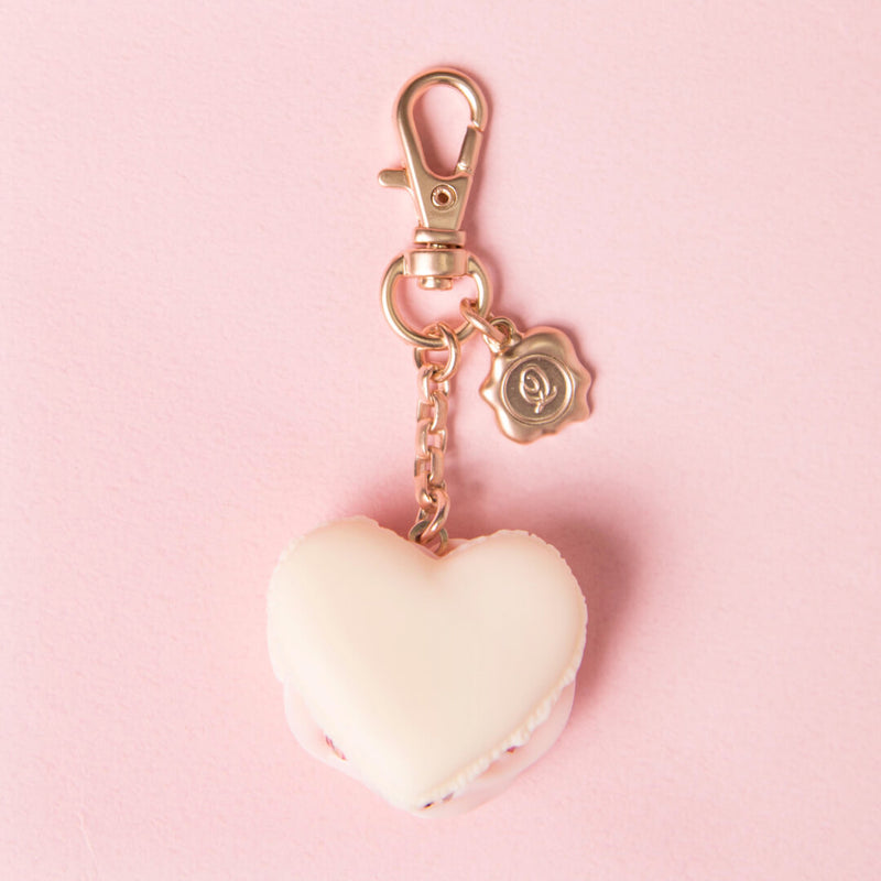 Love Heart Macaron Bag Charm (White)【Japan Jewelry】