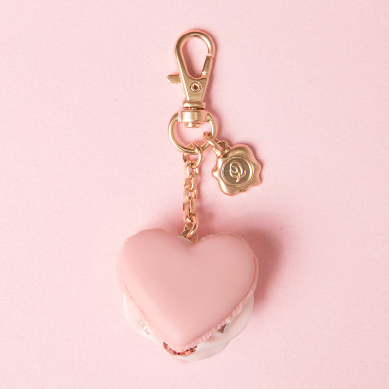 Love Heart Macaron Bag Charm (Pink)【Japan Jewelry】