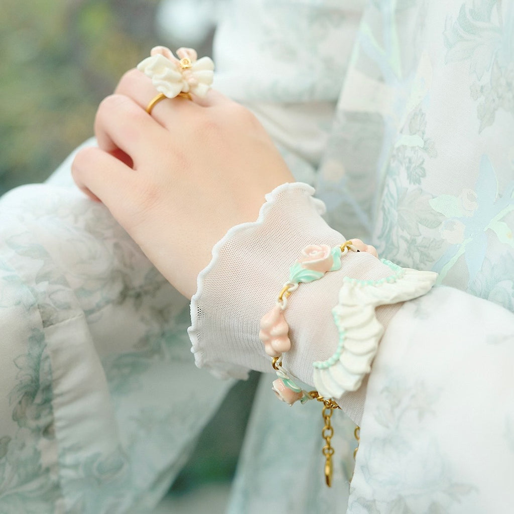 Frill Cream Bracelet (Mint)【Japan Jewelry】 – Japan Jewelry Brand