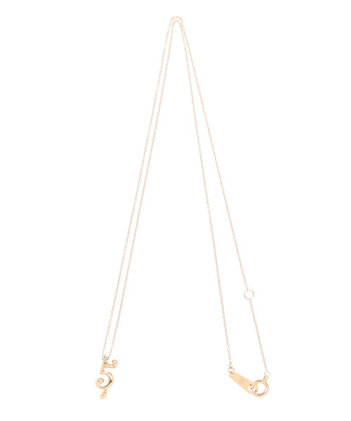 【10K Yellow Gold】Melty Number Necklace[5]