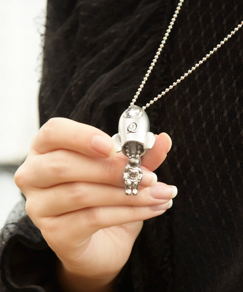 Milky Rocket Necklace Set (Silver)【Japan Jewelry】