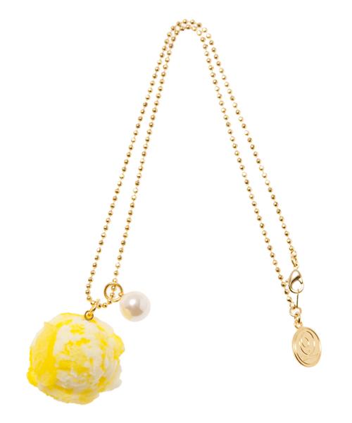 Hawaiian Pineapple Ice Cream Necklace【Japan Jewelry】