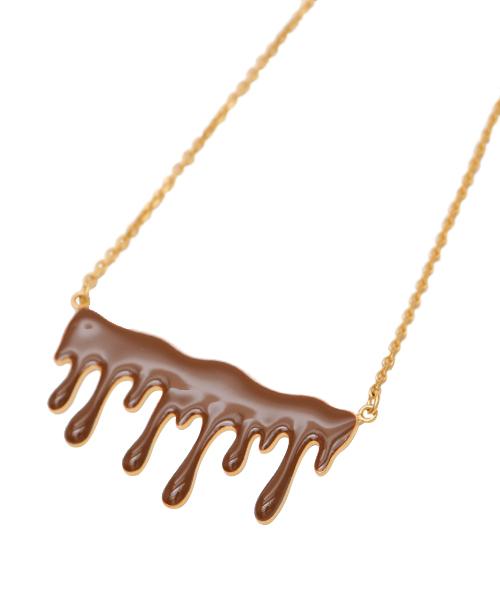 Melty Milk Chocolate Necklace (Brown)【Japan Jewelry】