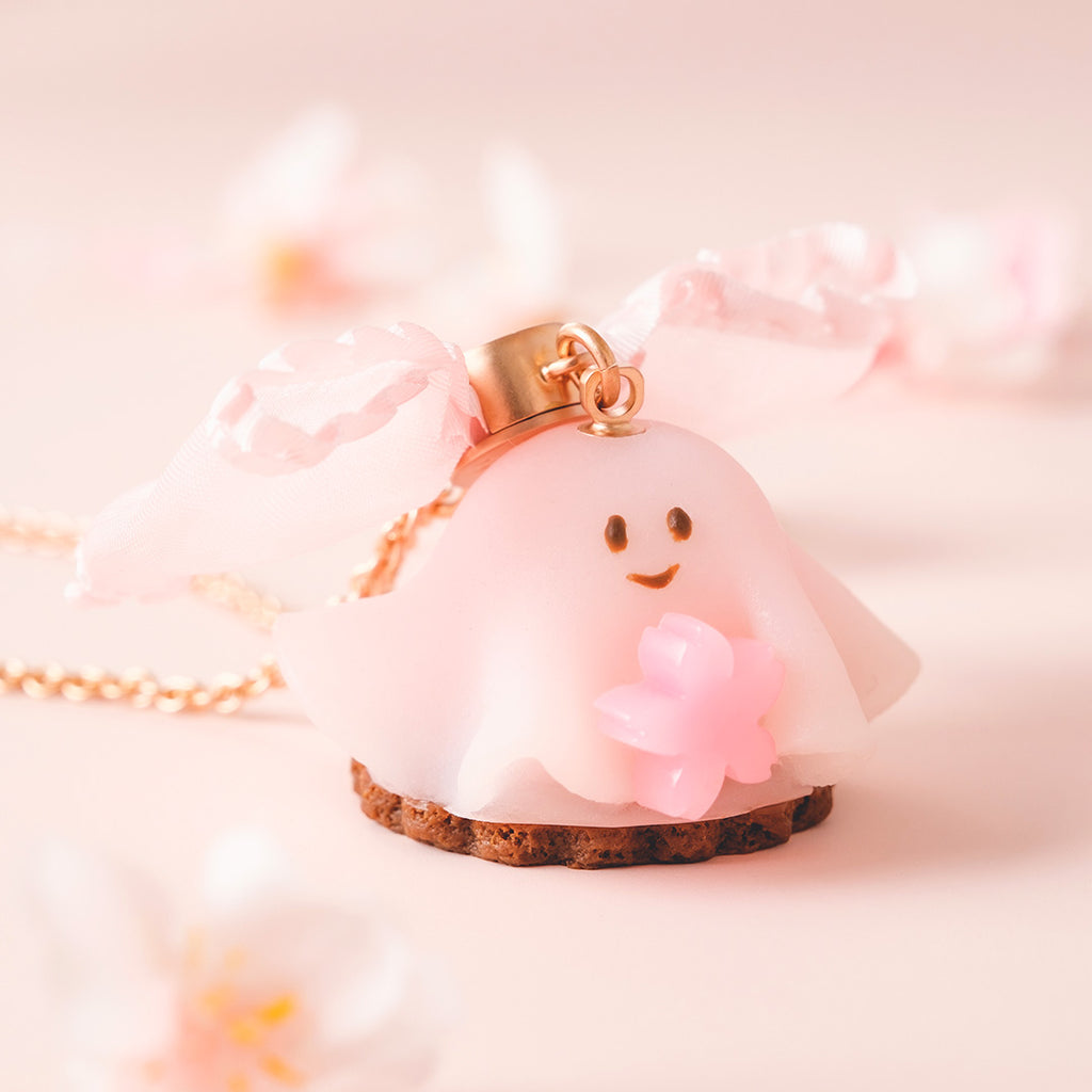 SAKURA Ghost Cake Necklace【Japan Jewelry】