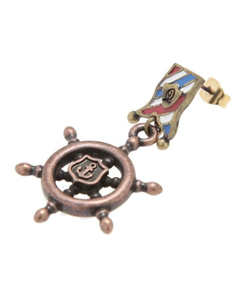 Steering Wheel Pierce Earring (1 Piece)【Japan Jewelry】