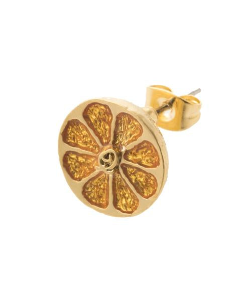 OrganiQ Orange Pierced Earring (1 Piece)【Japan Jewelry】