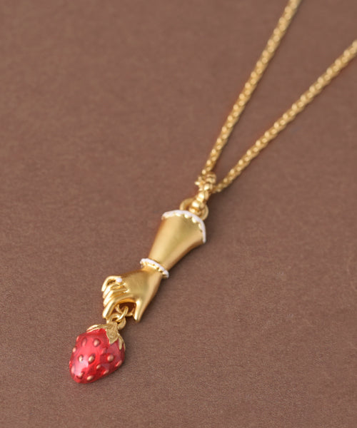 Sneak Strawberry Necklace【Japan Jewelry】