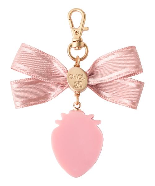 Strawberry Ganache Ribbon Bag Charm(Pink)【Japan Jewelry】