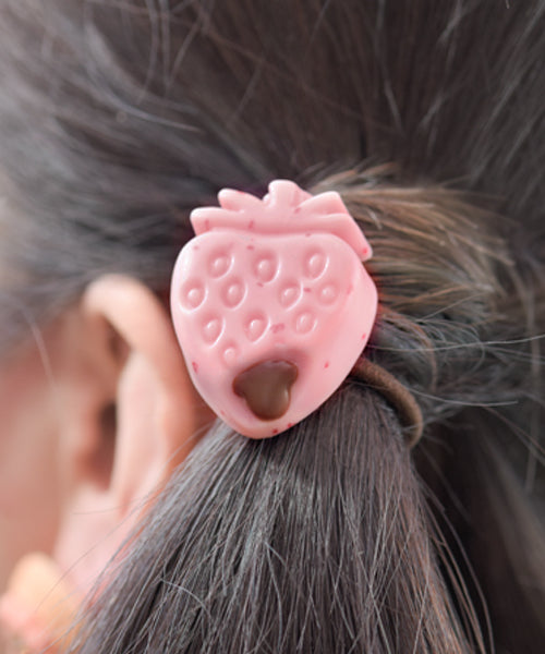 Strawberry Ganache Hair Rubber Band (Pink)【Japan Jewelry】