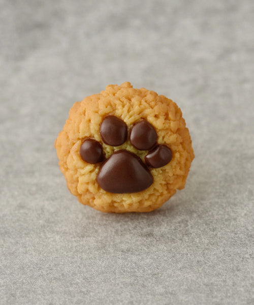 Teddy Bear's Paw Maple Cookie Pierced Earring (1 Piece)【Japan Jewelry】