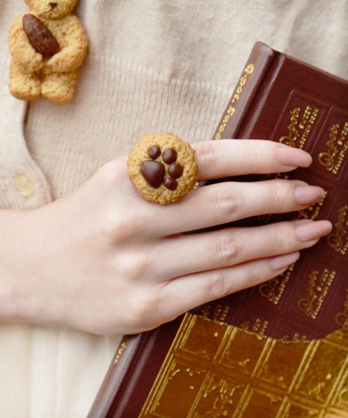 Teddy Bear's Paw Maple Cookie Ring【Japan Jewelry】