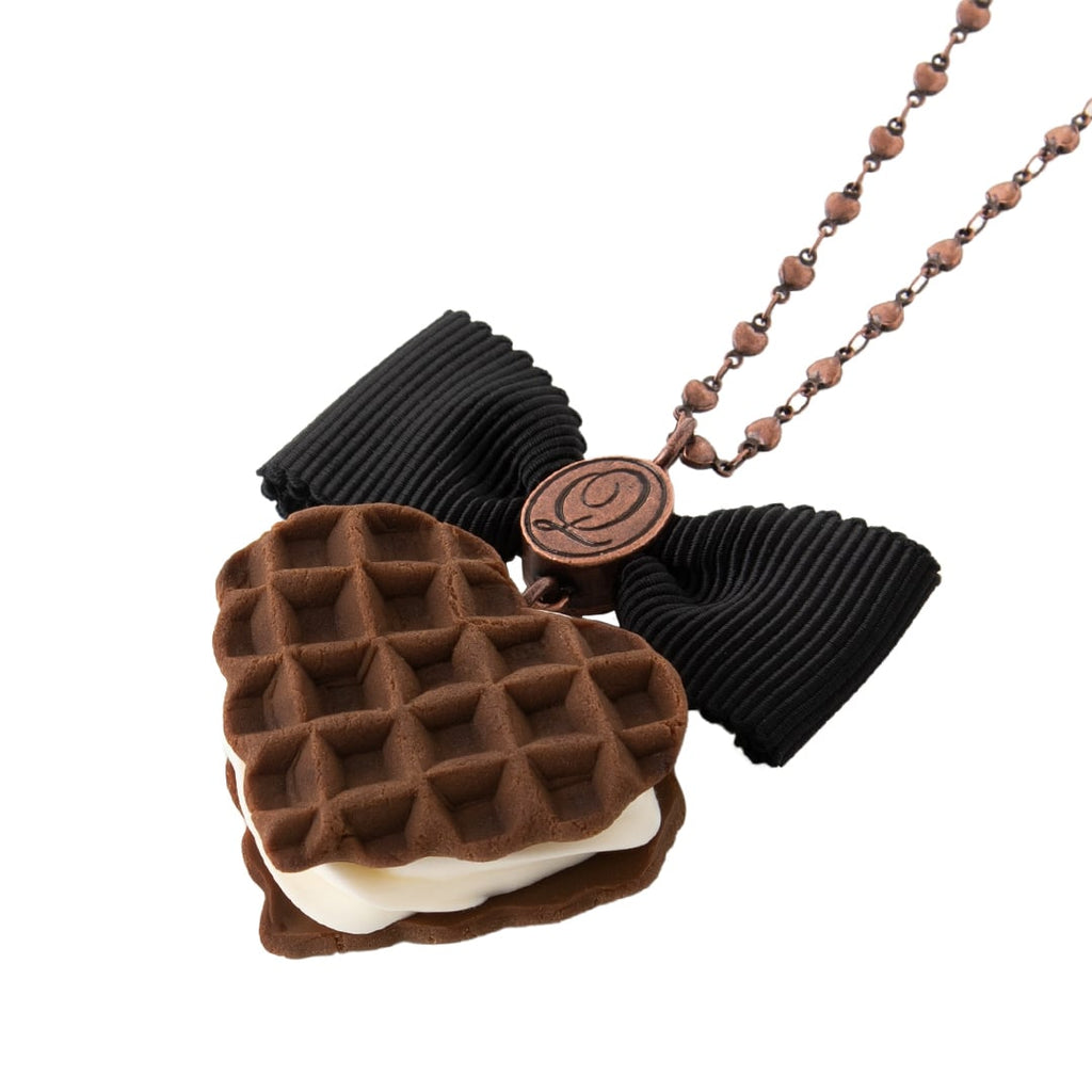 Chocolate Waffle Necklace【Japan Jewelry】