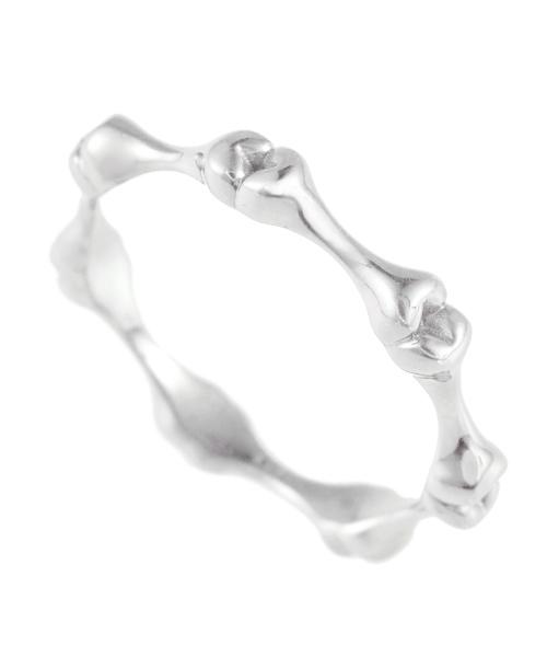 【18K-White Gold / Order Jewelry】Eternal Bone Ring (White)
