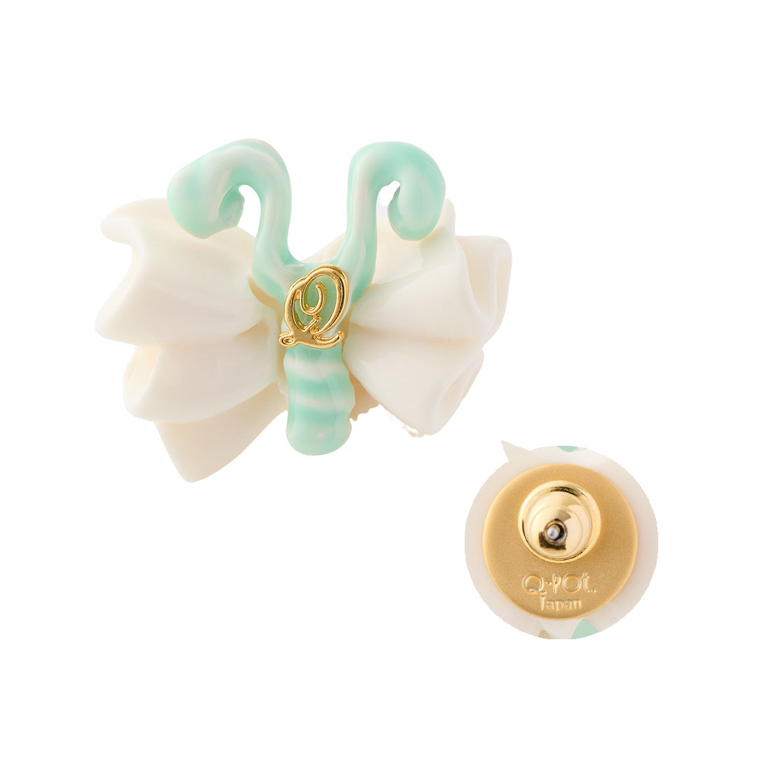 Butterfly Cream Pierced Earring (Mint / 1 Piece)【Japan Jewelry】