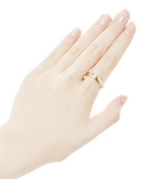 【Silver925/Special Package】Melting Cheese Ring (Gold)【Japan Jewelry】