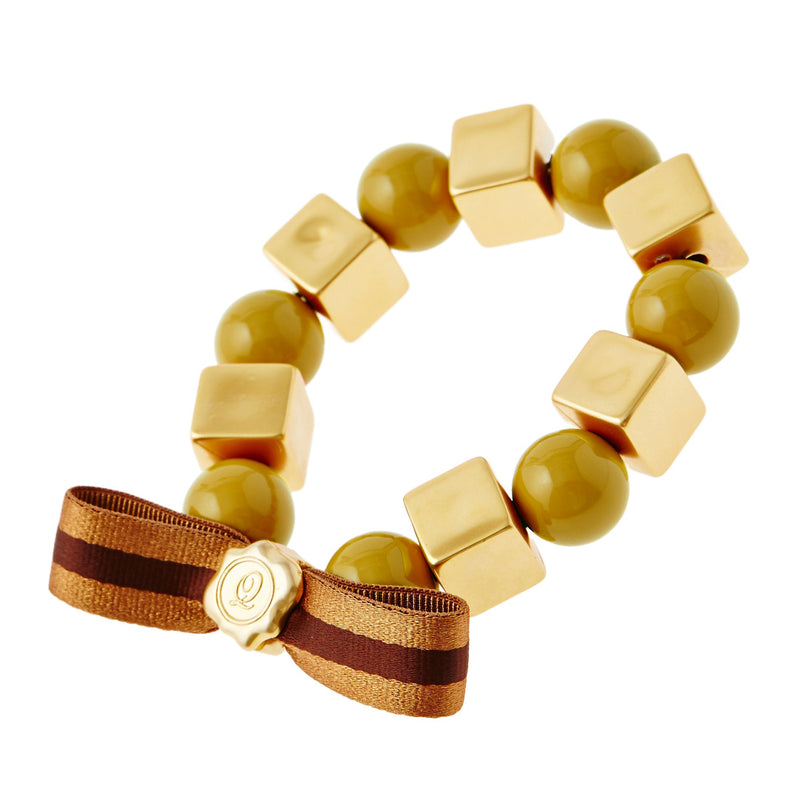 Caramel Ribbon Bracelet【Japan Jewelry】