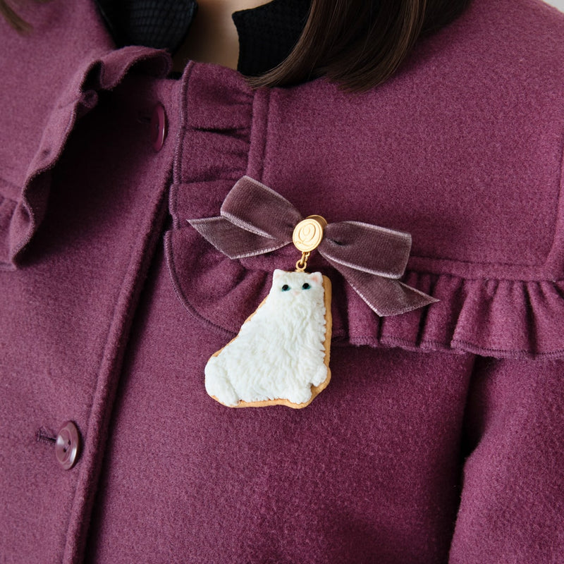 Persian Cat Sugar Cookie Brooch【Japan Jewelry】