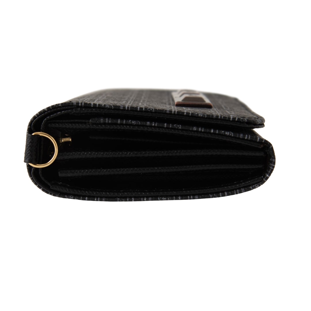Black Chocolate Leather Short Wallet【Japan Jewelry】