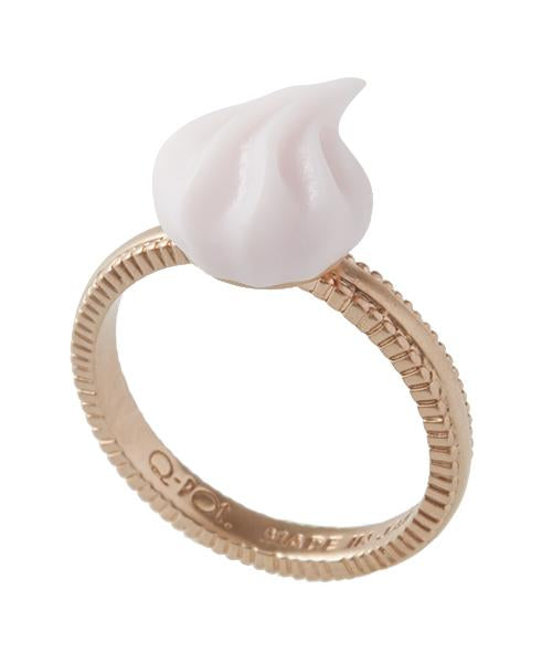 Strawberry Sugar Snow Whipped Cream Ring【Japan Jewelry】
