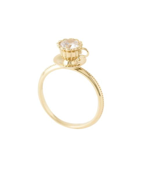 【10K-Yellow Gold】Tea Cup Ring